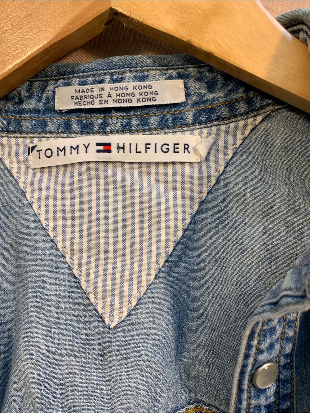 Tommy Hilfiger Sleeveless Denim Midi Shirt Dress - Light Blue Size 2 - Picture 4 of 10
